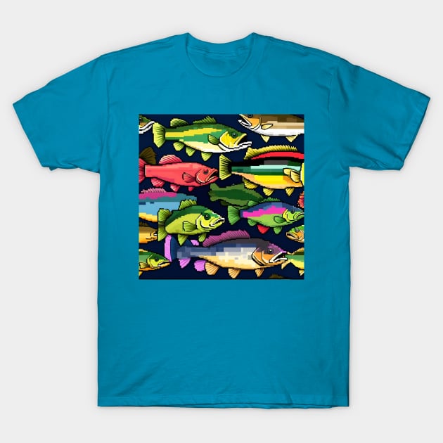 School of Bass T-Shirt by Th3ETHNomad 